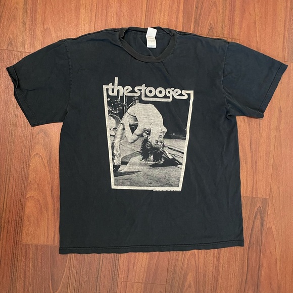 Gildan Other - Vintage The Stooges Iggy Pop backbend vintage black men’s concert t-shirt XL
